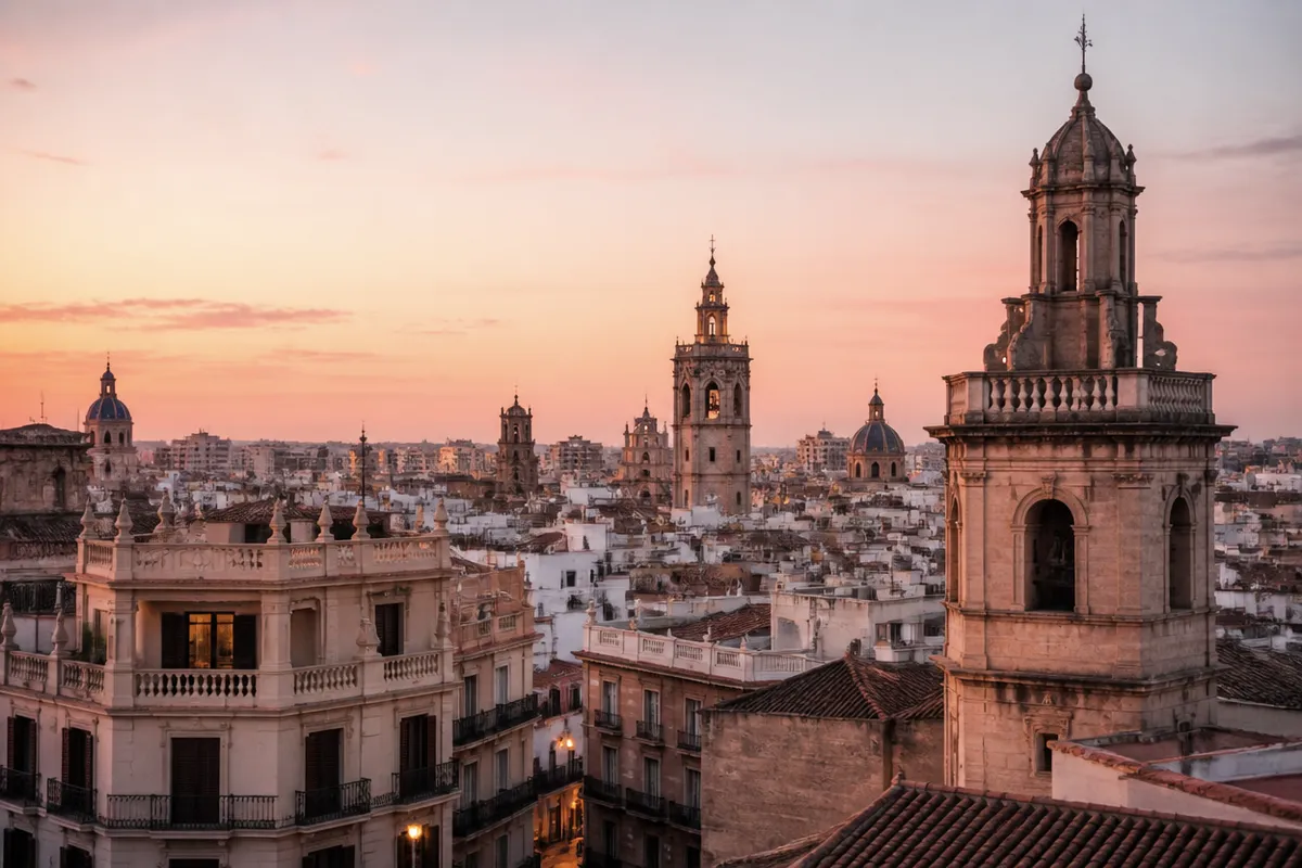 Vista de Valencia y el área metropolitana donde se desplaza el cerrajero